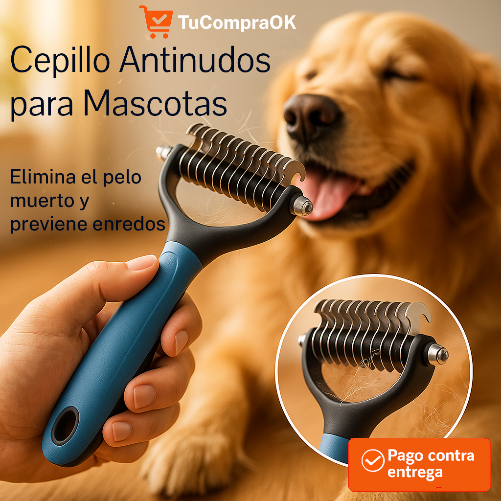 Cepillo Antinudos para Mascotas